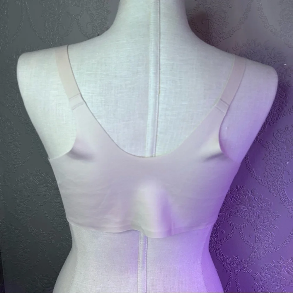 Elegant Cream Underwire Bra Soma 42D Vanishing Back Full Coverage lightly lined - Picture 3 of 6